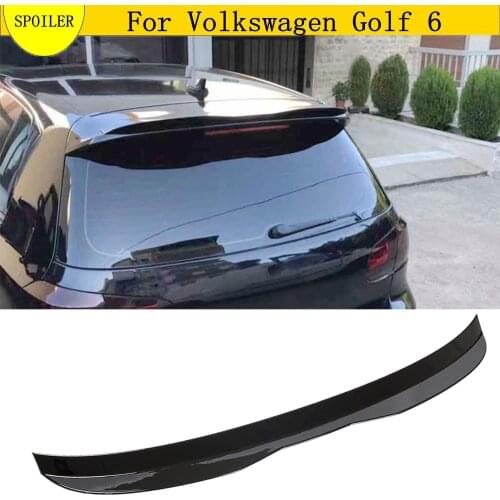 For VW Golf 6 Spoiler glossy black Car Rear Wing Rear Spoiler for Volkswagen VW Golf 6 2010 2011 2012 2013