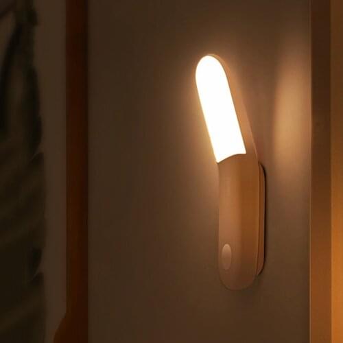 PIR LED Motion Sensor Light Y-Shape Aisle Light Magnetic Bedside Emergency Night Light Closet Wardrobe Stairs 0.5W USB