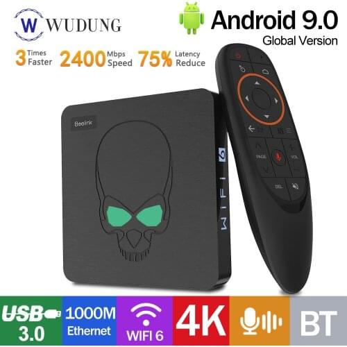 Beelink GT-KING WIFI 6 Smart Android 9.0 TV BOX Amlogic S922X Quad Core CPU Media Player 1000M LAN USB 3.0 Bluetooth 4GB DDR4