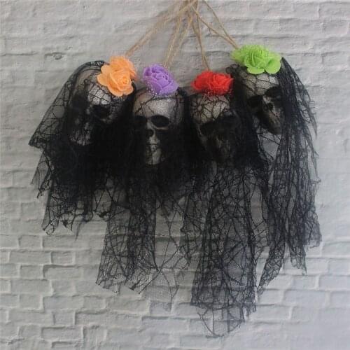 Halloween Decoration Skull Hanging Ghost Haunted House Hanging Grim Reaper Horror Props Home Door Bar Club Foam Ornaments