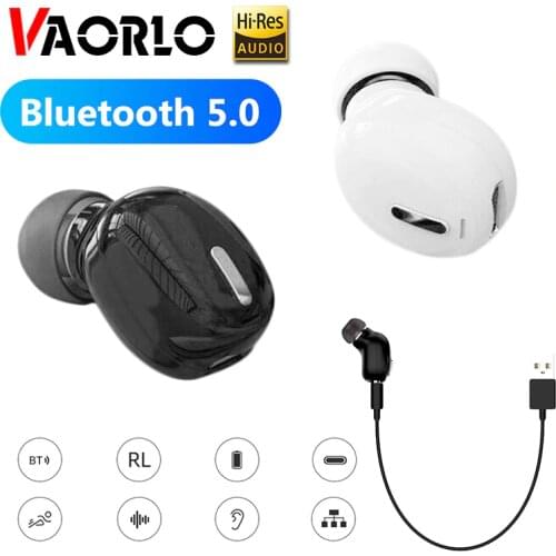 VAORLO X9 Bluetooth 5.0 Earphone Mini Stereo Wireless Music Heavy Bass Earbuds In-ear 6D Sound Sport Hiking Headset For Phone