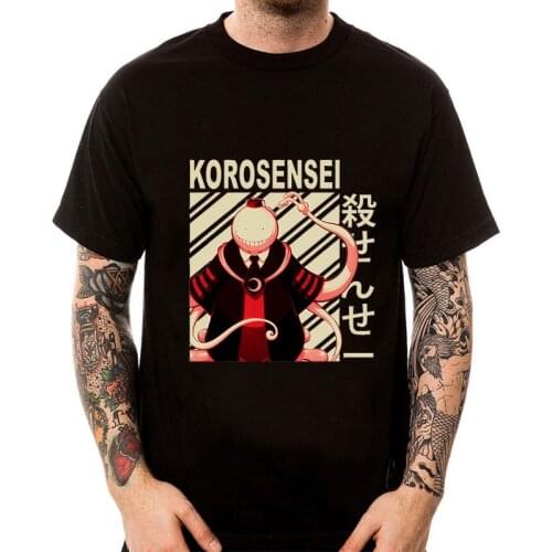 Assassination Classroom letter print female t-shirt funny graphic tees women Koro Sensei bruh face t shirt femme aesthetic
