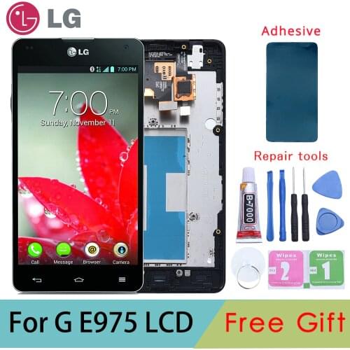 Tested ORIGINAL Display for LG E975 Display Touch Screen Digitizer for LG Optimus G E975 LCD LS970 F180 E971 E973 LCD Display
