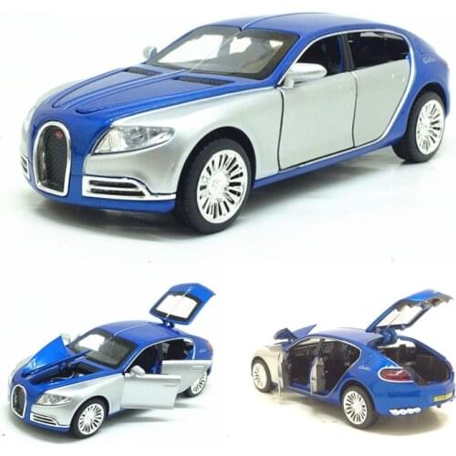 1/32 Diecasts Toy Vehicles Bugatti Galibier Race Car Model Toys For Boy Metal Toy Christmas Gift Collection Free Shipping