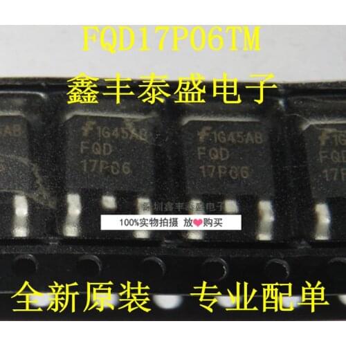 100% New Original In Stock FQD17P06TM FQD17P06 MOS TO-252