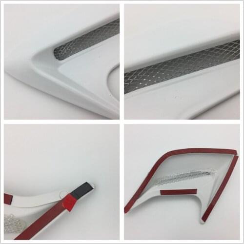 2Pcs/Set Car Side Air Flow Vent Fender Decoration Sticker for vw caddy opel insignia astra h vw golf 7 bmw x5 e90 e60 e87 e30