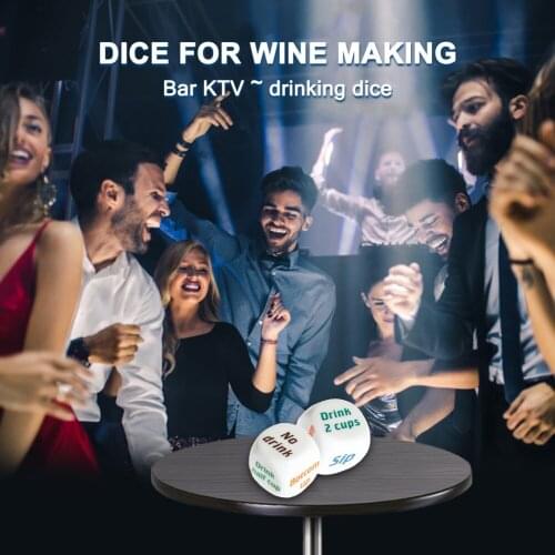 20mm/25mm Adult Party Game Playing Drinking Wine Mora Dice Games Gambling Drink Decider Dice Wedding Party Favor Decoration