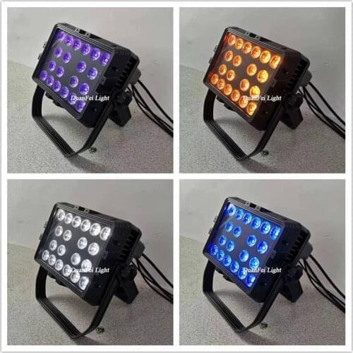 8 lot 20x18w 6in1 rgbwa uv dmx led wash wall light ip65 outdoor city light color wash lyre led rgbwa uv for building garden