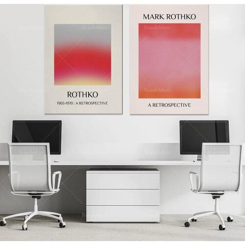 Mark Rothko abstract color canvas art poster and print Scandinavian canvas oil painting on the wall picture home decor Cuadros