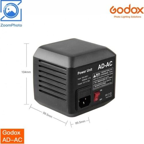 Godox AD-AC Power Unit AC Power Supply Accessory For AD600B AD600BM AD600M AD600 SLB60W SLB60Y