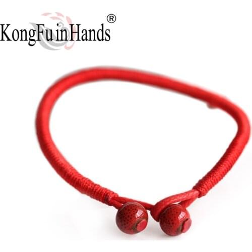 Babel Red Rope Bracelet Transit Evil Round beads Shape Ceramic Handmade Hand Strap Romantic Birthday Gift For Girlfriend