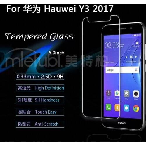 For huawei Y3 2017 Tempered Glass Screen Protector Film for huawei Y3 2017 CRO-U00 CRO-L02 CRO-L03 CRO-L22 CRO-L23
