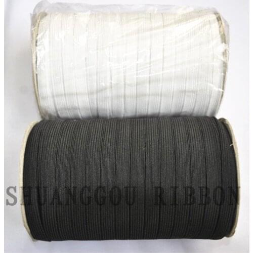 8mm width 130meters Braided Elastic Cord.white or black