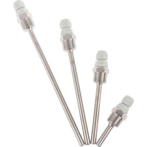 HOT Sale Stainless Steel Thermowell 1/2" NPT Threads For Temperature Sensors 50-200mm