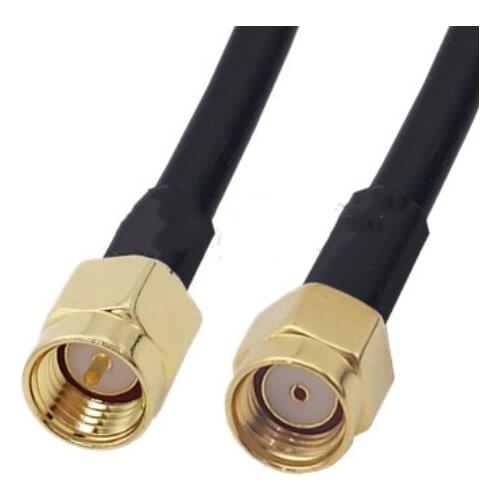 RG58 Cable SMA Male to RP-SMA Male Coaxial Connector WiFi Antenna Extension Pigtail jumper cable