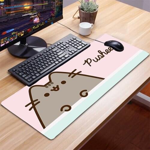 Funny Cute Cats Mouse Pad Mat Computer Mousepad 90x40cm Natural Rubber XXL Mouse pad gamer desk mat 90x30 Gamer keyboard Mouse