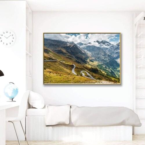 Beautiful mountain view Modern Minimalism Canvas Painting Poster Wall Pictures Living Room Decor Scandinavian Home Decor