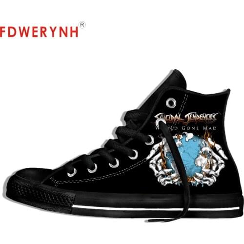 Mens Casual Shoes Canvas Casual Shoes Suicidal Tendencies Band All Nite Party Official Band Customize Pattern Color Shoes