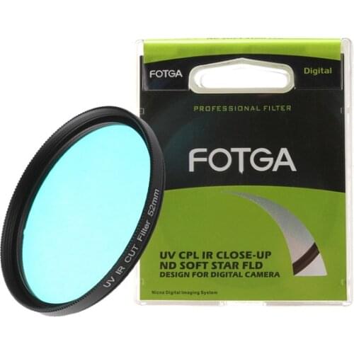 FOTGA 52mm Optical Glass IR UV Cut Infrared UltraViolet Lens Filter for Canon Nikon DSLR CCD Camera