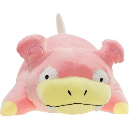 45cm Slowpoke Plush Pillow Toys Cartoon Stupid Beast Plush Doll for Children Gift Soft Cute Body Decorative 100% Cotton