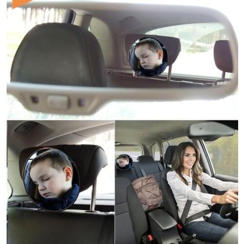 17cm Adjustable Car Back Seat Safety View Baby Mirrors Car convex Baby Kids Monitor Mirrors Reverse Safety Seats Mirror