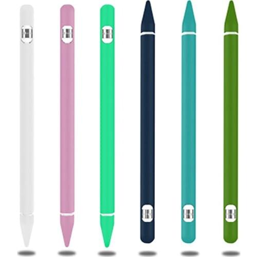 Silicon Sleeve Pencil Grip Holder Silicone Case For Apple Pencil 2 Cradle Stand Holder For iPad Pro Stylus Pen Protective Cover