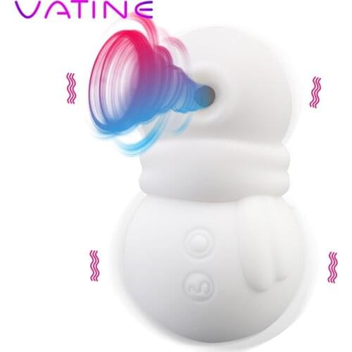 VATINE Snowman 10 Modes Sucking Vibrator Female Masturbation Clit Sucker Clitoris Nipple Stimulation Sex Toy for Women