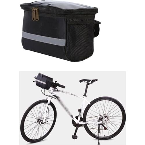 Mountain Bike Bag Handlebar Bag Bicycle Front Basket Storage Bag Outdoor Cycling Riding Pack Bicycle MTB Bike Accessories