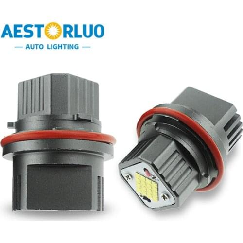 2pcs Factory Supply Canbus 160W E39 Angel Eyes Halo Ring LED Marker For BMW E87 E82 E88 E60 E61 E64 E65 E83 E53Touring White12V