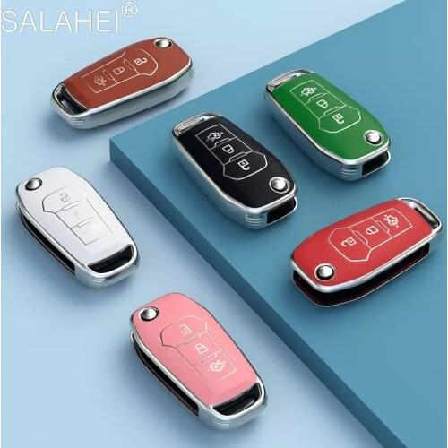 TPU Car Remote Key Case Cover Shell For Ford Fusion Fiesta Escort Mondeo Everest Ranger 2019 S Max Kuga 2 Focus MK3 Ecosport