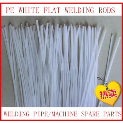 High quality White colour PE double welding rods for pipe/machine spare parts rods 50pcs/lot 1pc=1meter