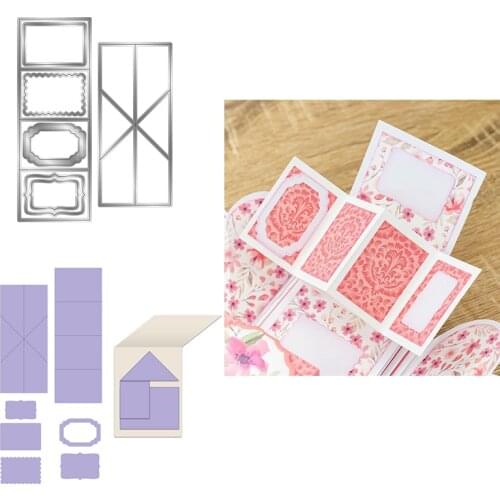 Exploding Box Twist & Pop Mechanism Metal Cutting Die For DIY Scrapbooking Embossing Cards Making Decorative Crafts New 2021