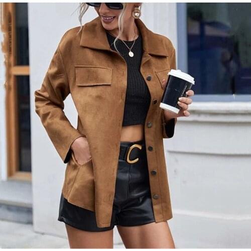 WICCON Women's Suede Jackets