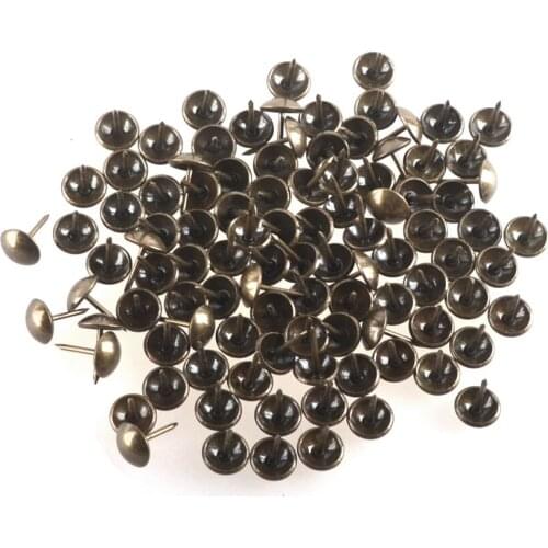 Replacement 11 x 17mm Bronzy Antique Upholstery Nails Tacks Studs Ancient Style Furniture Fix (Pack of 100)