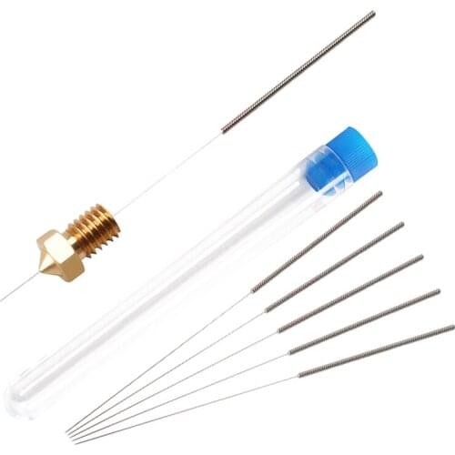 5PCS Nozzle Cleaning Needle For MK8 V6 nozzle Through Holes 3D printer parts