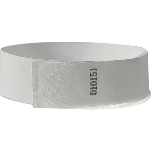 500 piece Solid White Color 3/4 inch Tyvek Wristbands Suitable for Parties Events Free Shipping