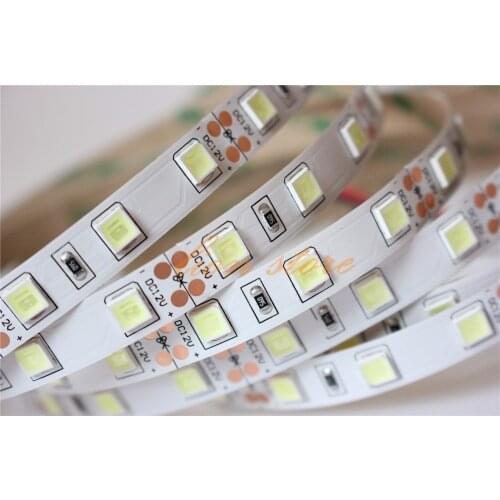 5054 led strip light Non waterproof tape fita 5M 300LED ip65 cold white DC 12V high power 60led /m Free shipping 1 rell|5M