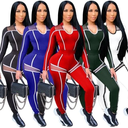 Adogirl Fashion Mesh Patchwork Women Tracksuit Leggings Two Piece Set Casual Sportswear Jogging Femme Matching Sets Plus Size