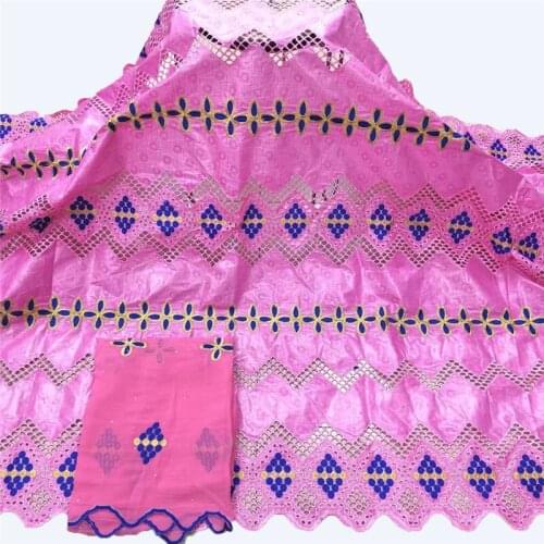 African lace fabric 2021 high quality embroidered bazin riche nigerian bazin brode fabric for party dress sewing YC-135