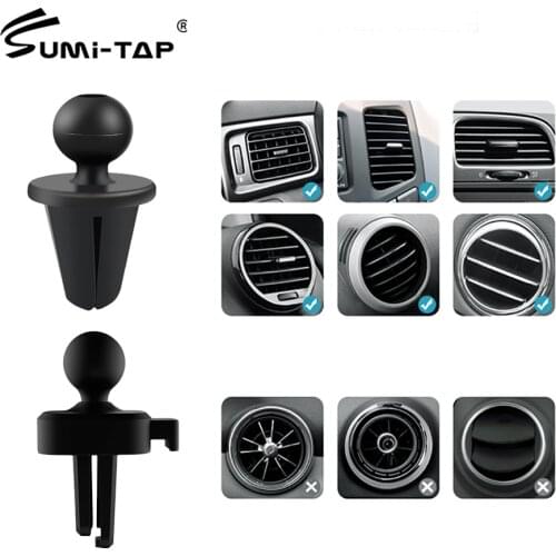Sumi-tap Car Phone Holder Clip 17mm Ball Head Air Vent Mount for Magnetic Support Universal Mobile Stand Gravity Bracket Holders
