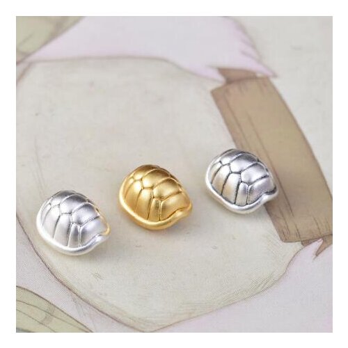 100% 3D 999 Silver Fengshui Longevity Turtle Beads Pure Silver Good Luck Jewelry Accessories Beads DIY Bracelet Beads
