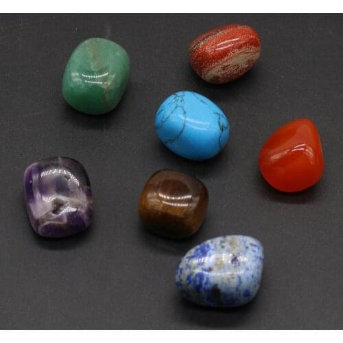 5Pcs Natural Ston Irregular Loose Beads Agates/Green Aventurine/Tourmaline Reiki Healing DIY Jewelry Exquisite Birthday Gift