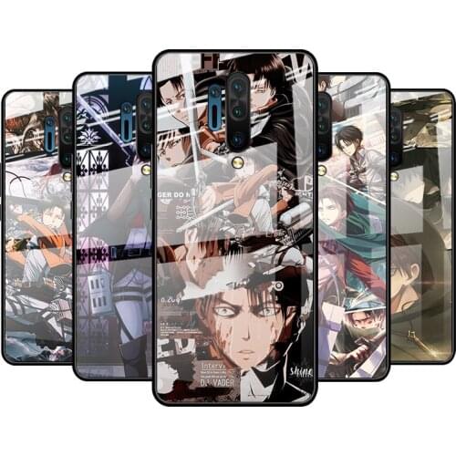 Tempered Glass Cover Art Attack On Titan For Oneplus 9R 9 8T 8 Nord Z 7T 7 Pro 5G Shockproof Shell Phone Case