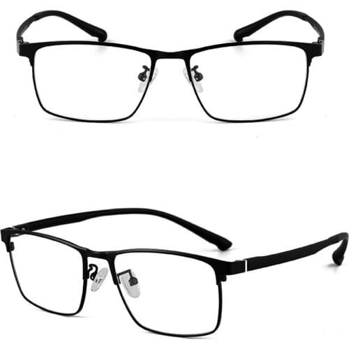 Business Thin-leg Metal Rectangular Casual Reading Glasses Luxury Optical Eyeglasses Men Women+1 +1.5 +2 +2.5+3 +3.5 +4