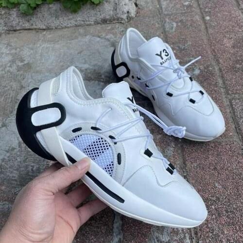 European and American fashion leisure men leather shoes personality thick - soled KGDB Y3 shoes running shoes men