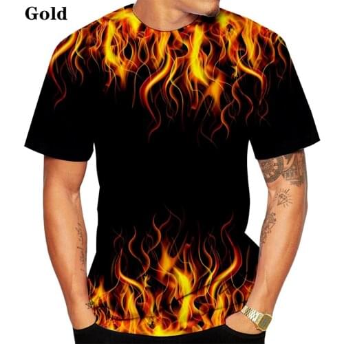 2021 men women Cool Flame T-shirt 3d Print Fire Flame Casual Funny Pullover Unisex fashion tops