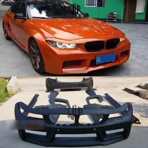 F10 F18 5 Series FRP Wide body kit front bumper Rear bumper side skirts Wheel eyebrow For BMW F10 F18 A style 11-15