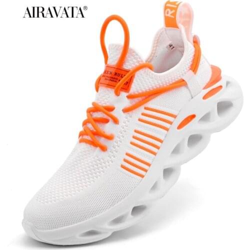 Women and Men Lightweight Fashion Sneakers Athletic Knit Running Shoes Couple Tennis Gym Shoes Zapatos De Mujer