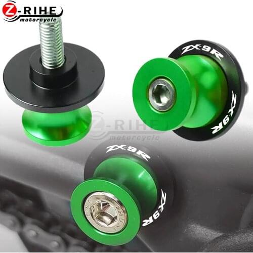 10mm Motorcycle Swingarm Sliders Spools Screw For KAWASAKI ZX-9R ZX9R NINJA ABS 1994 1995 1996 1997 1998 1999 2000 2001 2002-On
