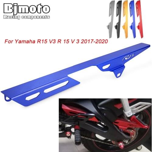 BIMOTO CNC Motorcycle Accessories For Yamaha R15 V3 R 15 V 3 2017-2020 Motorbike Chain/Belt Guard Cover
